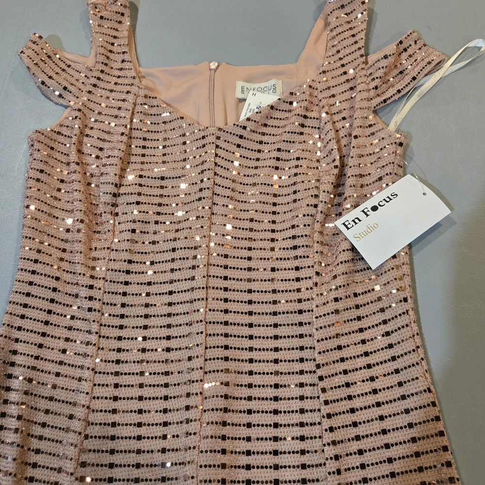 Enfocus Studio Blush Sequin Dress (6c14) - Picture 4 of 6